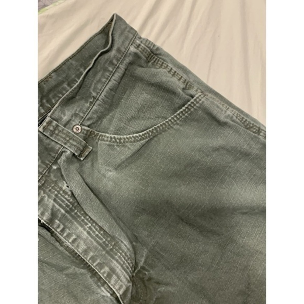 Wrangler Riggs Workwear Pants 38x32 Green Utility Carpenter Heavy Duty Canvas - Picture 3 of 12